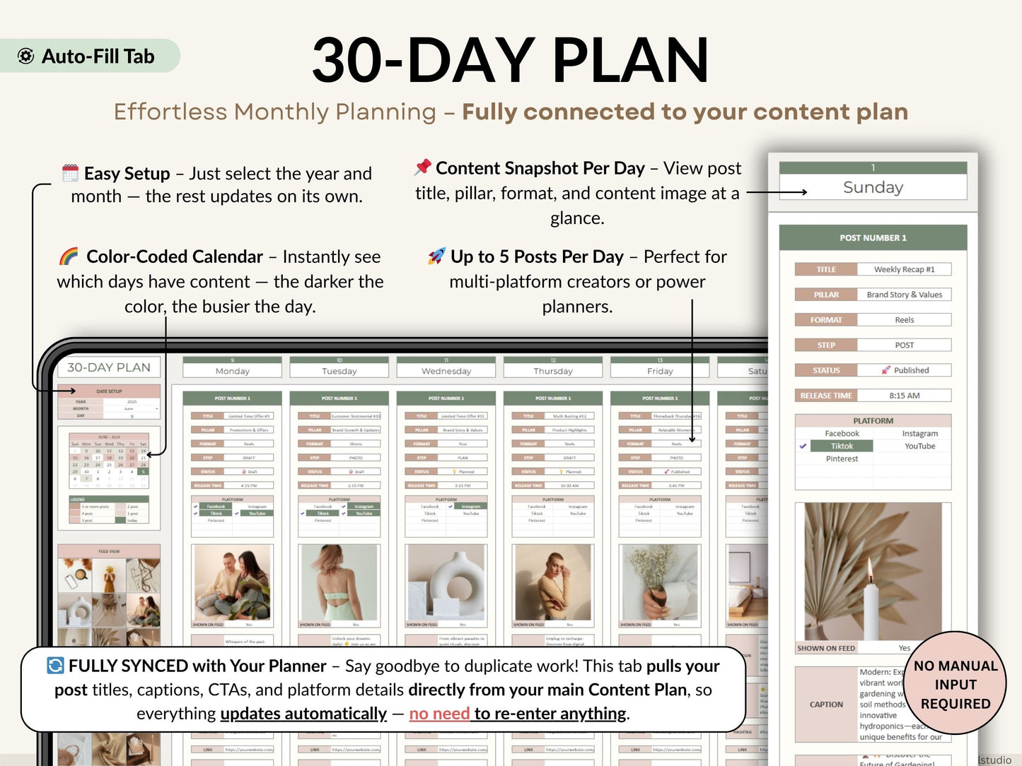 Social Media Planner Spreadsheet