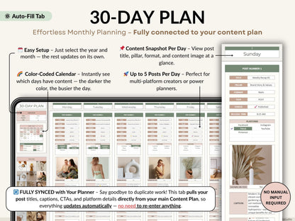 Social Media Planner Spreadsheet