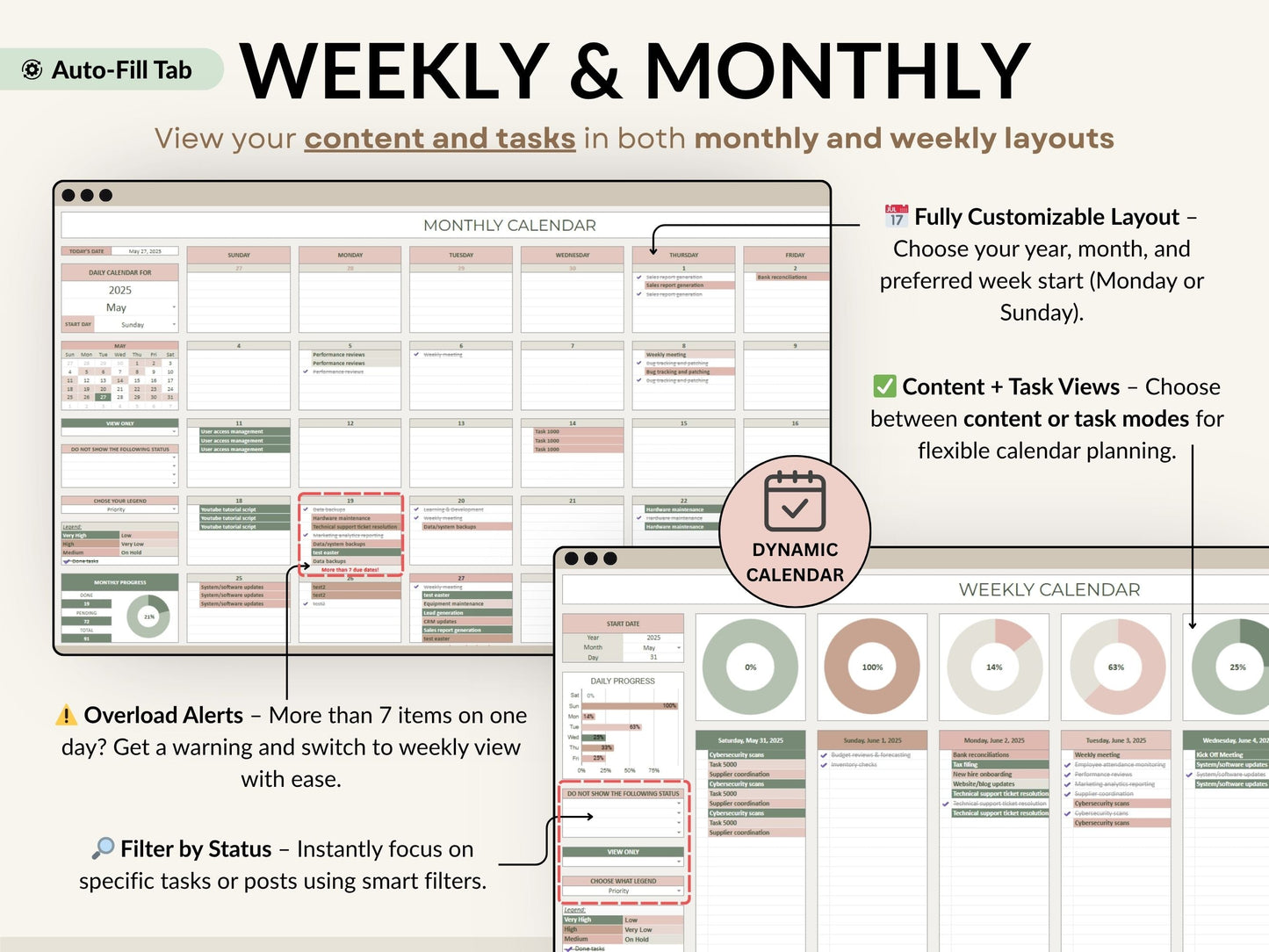 Social Media Planner Spreadsheet